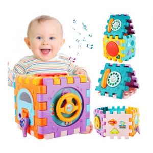 Cube dActivité Bébé - Jouet Enfant - Multicolore - Plastique ABS - 6 mois et plus