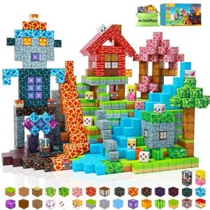 Construction Magnetique Enfant 150 pi&egrave;ces Magnetic Blocks 3+ Jeux Aimants Bloc de Cube Magn&eacute;tique de pour Gar&ccedil;on et Fille