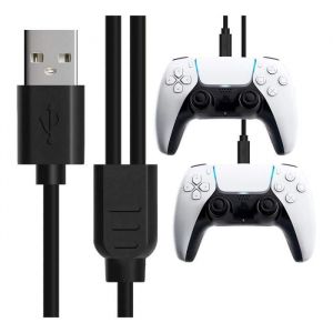 Câble universel double - PS4 - Dualshock 4 - USB - 35 m - Charge simultanée
