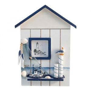 Bo&icirc;te &agrave; cl&eacute;s murale en bois support pour articles divers pratique et pratique bo&icirc;te de rangement pour cl&eacute;s Label