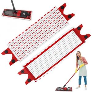 Recharge pour balai serpilli&egrave;re - VILEDA - UltraMax XL - Microfibre - 51x14 cm - Rouge