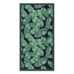 Tapis Vinyle Panorama Feuille de Bananier 40x80 cm - Tapis pour Cuisine Bureau et Salon en PVC