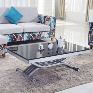 Table basse relevable extensible Zen Noir