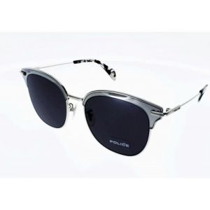 Lunettes de soleil POLICE 622 de forme Tendance Oeil de Chat Cat Eye Gris Argent en monture métal