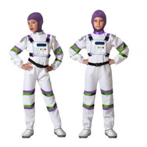 D&eacute;guisement Astronaute enfant mixte &ndash; combinaison blanche ceinture panneau de commande et cagoule (&agrave; partir de 11 ans)