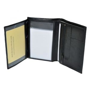 Porte-feuille - Cuir - R6805 - 2 volets - 6 emplacements cartes - Zipp&eacute; - Noir