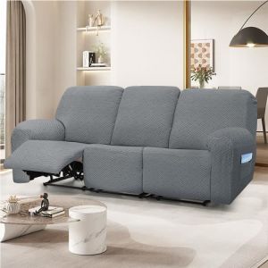Housse de Canap&eacute; - ANNEFLY - Relax 3 Places - Polyester - 190-300cm - Style Moderne