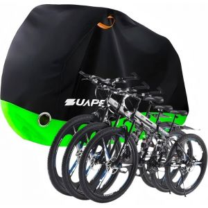 Housse 2-3 Velos Exterieur Protection Bache Velo Exterieur Impermeable 210D B&acirc;che V&eacute;lo Etanche Protege velo Pluie 208x112x110cm