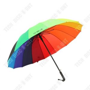 Parapluie - TD® - Arc-en-ciel - Automatique - 16 arêtes - Résistant au vent