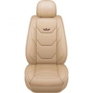 Housse de siège de voiture - De Siège - Couvre-Siège Universelle - Cuir PU - Beige