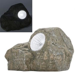 SURENHAP Boîte à Clés en Pierre Artificielle Décorative en Résine avec Lumière LED pour Jardin Intérieur