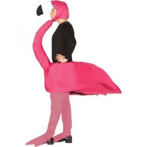 D&eacute;guisement Flamant Rose Adulte - Animaux - Polyester - Rose