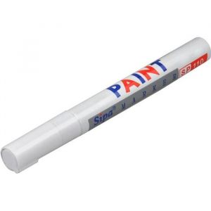 TRIXES marqueur feutre blanc stylo pour Pneus de V&eacute;lo et Voitures qui Donnent &agrave; de vieux Pneus une nouvelle allure Sport