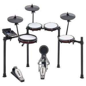 Batterie électronique - Alesis - Nitro Max Kit - 8 pièces - Peaux maillées - Bluetooth intégré