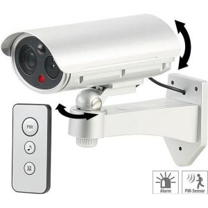 Caméra de surveillance factice - Noname - Détecteur de mouvement - Alarme 85 dB - Sans fil - Noir