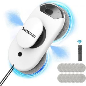 Robot Laveur De Vitre Pulvérisation DEau Double Face Robot Lave Vitre Intelligent Télécommande Laveur De Vitre AutomatiqueFo