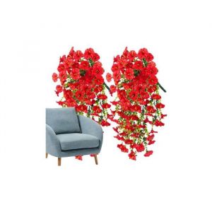 Lot De 2 P&eacute;tunias Artificiels Dint&eacute;rieur Et Dext&eacute;rieurIpom&eacute;e Retombante R&eacute;aliste Et R&eacute;sistante Aux UVPlant-ES Artificielles