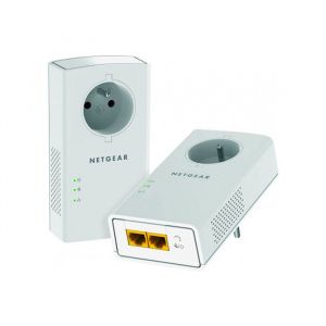 NETGEAR Kit de 2 CPL 2000Mbps avec 2 ports RJ45 Gigabit et reprise dalimentation - PLP2000