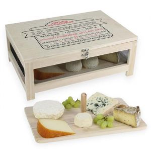 Garde Manger Grillagé en Bois Acier - Meuble de Rangement - Cave à Fromage Charcuterie Saucisson Fruits et Légumes