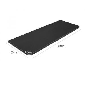 Table murale rabattable Alicia - Bureau mural pliable - Noir - 80x50x16CM