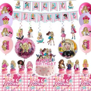 Decoration Anniversaire - INBOXXARTY - Barbie Princesse - Kit Complet - Multicolore - Pour Enfants