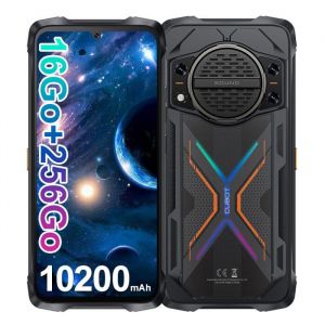 CUBOT Kingkong Power 3 Smartphone Robuste 6.72 FHD+ 16Go + 256Go 100MP 10200mAh 123dB Android 14 NFC GPS Double SIM 4G - Noir