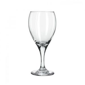 Lot de 12 verres &agrave; vin ou eau verre &agrave; pied transparent pour jus et cocktails 35.5cl - Dimension : 7.5x8.6x18.5cm