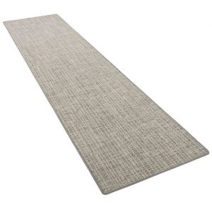 Tapis long couloir - SNAPSTYLE - Pure - Beige Gris Mouchet&eacute; - 100x300 cm - Tissage plat en polypropyl&egrave;ne