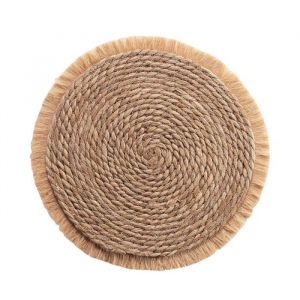 Set de Table Rond en Paille Oslo 38cm Naturel