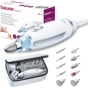 Kit Manucure P&eacute;dicure &Eacute;lectrique &agrave; Vitesse R&eacute;glable pour Soin des Ongles 10 embouts