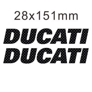 Autocollant pour moto - Ducati - Vinyle - Logo - Noir - Personnalisation véhicule