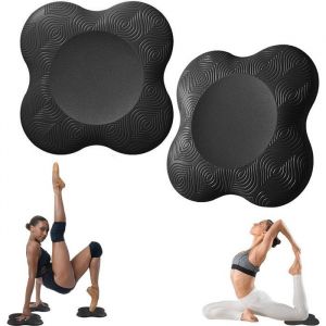Coussins de yoga pour les genoux - Lot de 2 - Tapis de protection pour les genoux - Coussin d&eacute;quilibre sportif - Tapis de yoga