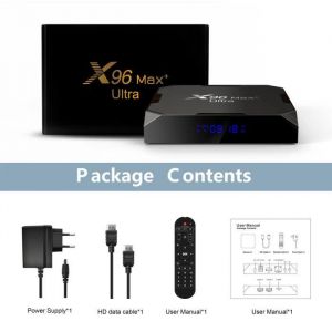 TV Box X96 Max Plus Smart TV BOX Android 11.0 Amlogic S905X3 Quad Core 2.4G&5G Wi-Fi lecteur multimedia