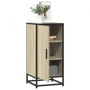SALE 2025Meuble bas bahut vaisselier - Buffet - Ch&ecirc;ne sonoma - 355x35x76 cm - bois ding&eacute;nierie et m&eacute;tal1584 Kg 6660