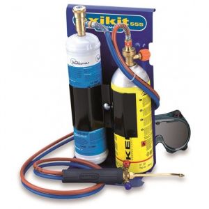 Chalumeau BI Gaz OXYKIT 3300°C KEMPER 110 Bar Avec 2 pointes Kit complet Brasage et soudage