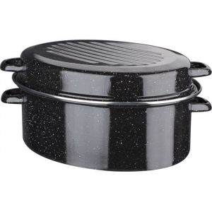 Cocotte acier émaillé - GSW - Daubière Email - 32 cm - Ovale - Induction