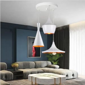 Yowei Moderne Lustre Vintage Salon Lampe Suspension Luminaire Plafonnier Industrielle en M&eacute;tal pour Salon Chambre