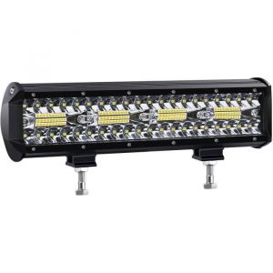 Phare de Travail LED 12V 300W 12 pouces 240W Projecteur LED Voiture 12v Etanche IP67 Spot Flood Feux Antibrouillard LED