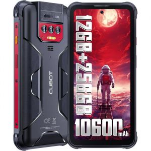 CUBOT King Kong 8 Smartphone 12Go+256Go - Batterie de 10600mAh - Android 13-&Eacute;cran 6.53 HD+ Cam&eacute;ra 48MP+16MP- NFC/OTG-Rouge