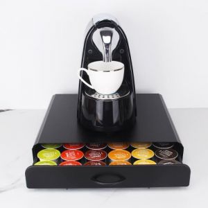 Porte Capsule Dolce Gusto - Support Porte Capsules de Café - Capacité 36 Capsules - Porte Dosette de Café, Tiroirs de Rangement.