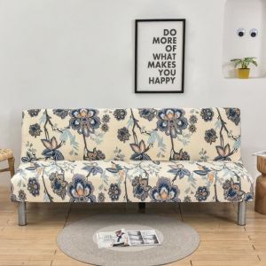 Universel Housse Canapé Extensible sans Accoudoir 3 Places Couverture de Canapé pour Banquette Clic Clac PliantB