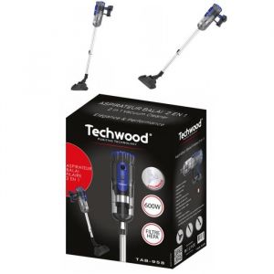 Aspirateur Balai - Techwood - ROUGE - 600W - 05L - Filtre HEPA - Filaire