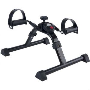 Mini Vélo dExercice Pliable INSOUR - Appareil de Fitness à Résistance Ajustable Pédalier Portable Noir
