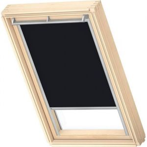 VELUX Store Original Occultant Noir, Cadre Argenté, DKL CK01