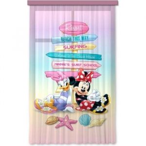 Rideau - DISNEY - Minnie - 140x245 cm - Rose - Tamisant - Intérieur