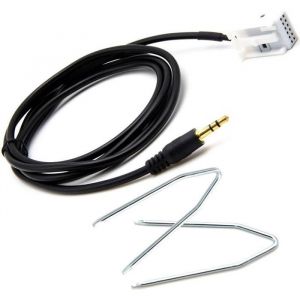 eTakin® Pack Cable AUX MP3 Peugeot RD4 207 307 308 407 3008 5008 AP de 2004 + Outils démontage autoradio
