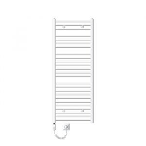 ECD Germany Radiateur S&egrave;che Serviette Radiateur Design Electrique 600 x 1500 mm Blanc Tige Coud&eacute;e 900W