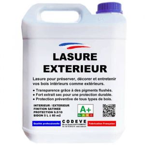 Lasure Bois Exterieur - 20 L   - Codeve Bois - Merisier