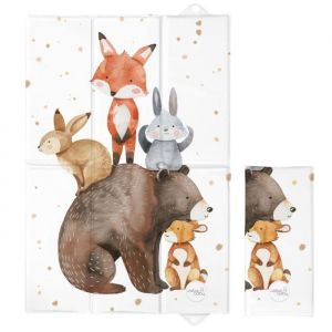 Matelas &agrave; langer pliable 60x40 Forest Friends Ceba Baby