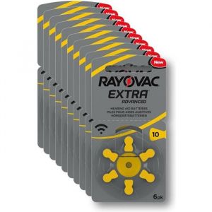 Rayovac R-extra-10 avancée Piles auditives (type: 10, 60-pack)